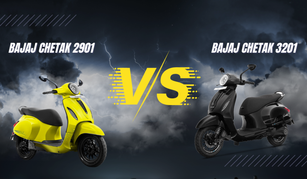 Bajaj Chetak 2901 VS Bajaj Chetak 3201 जाने कौन है सबसे बेहतर